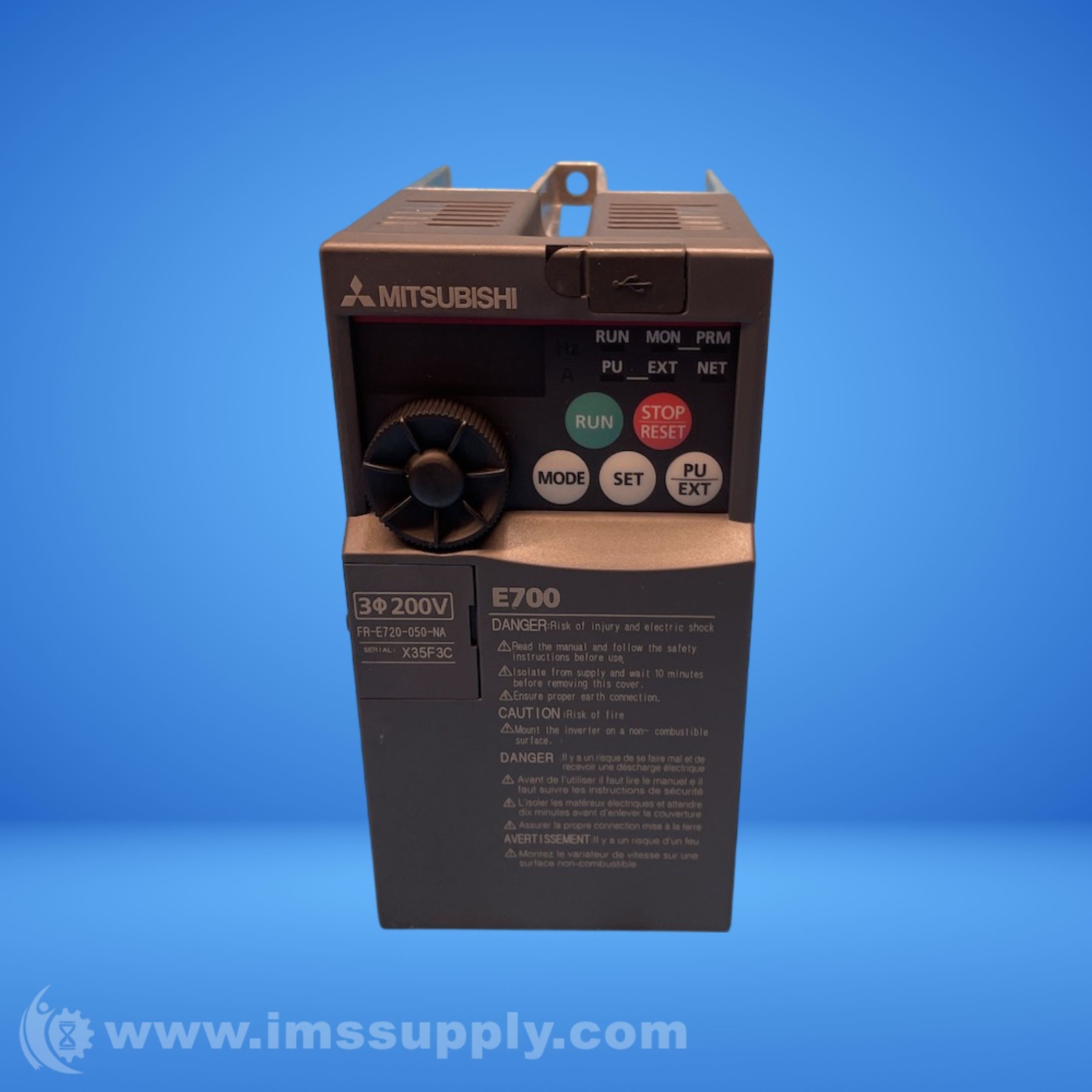 Mitsubishi FR-E720-050-NA Inverter FNOB