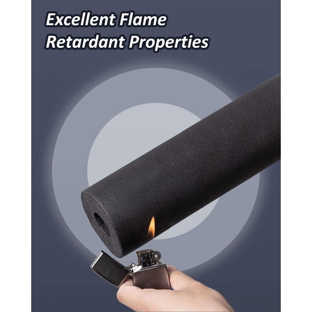 Pipe Insulation Tubing (1-1/2″ x 3/8″ x 6FT), 1-1/2″ ID x