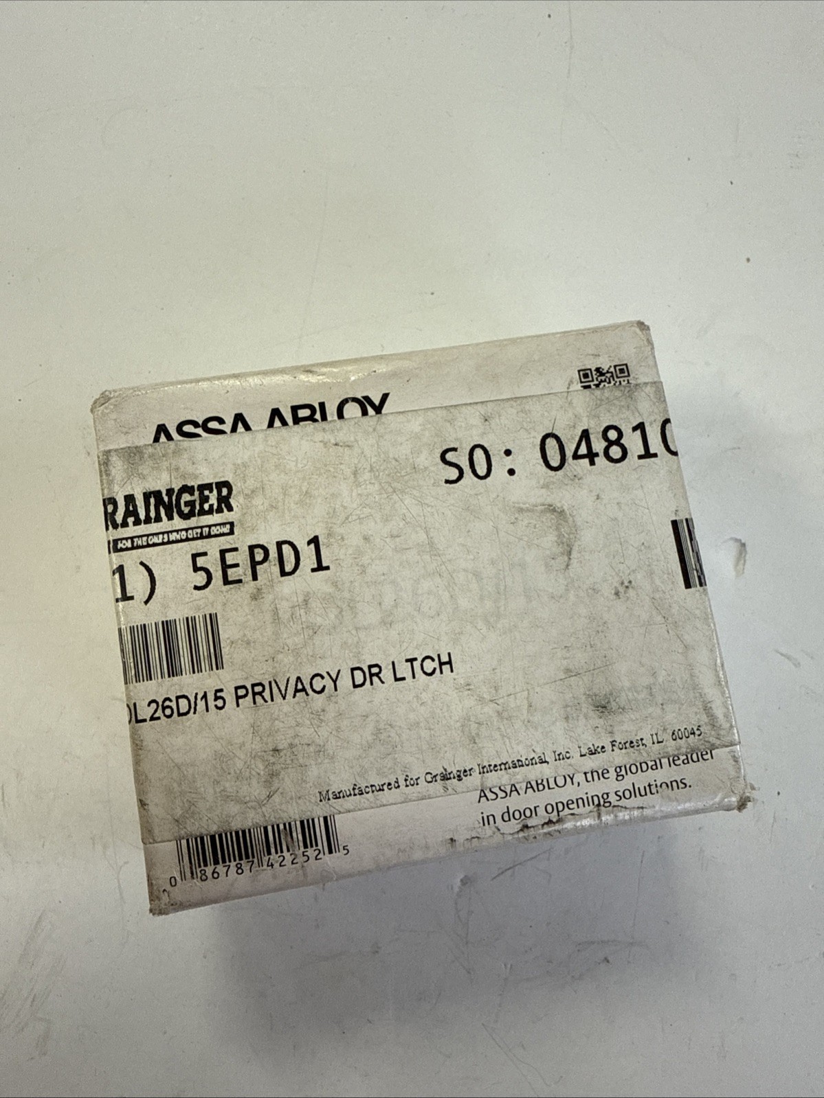 Assa Abloy PDL26D/15 Privacy Door Latch Aluminum Satin Chrome/Nickel
