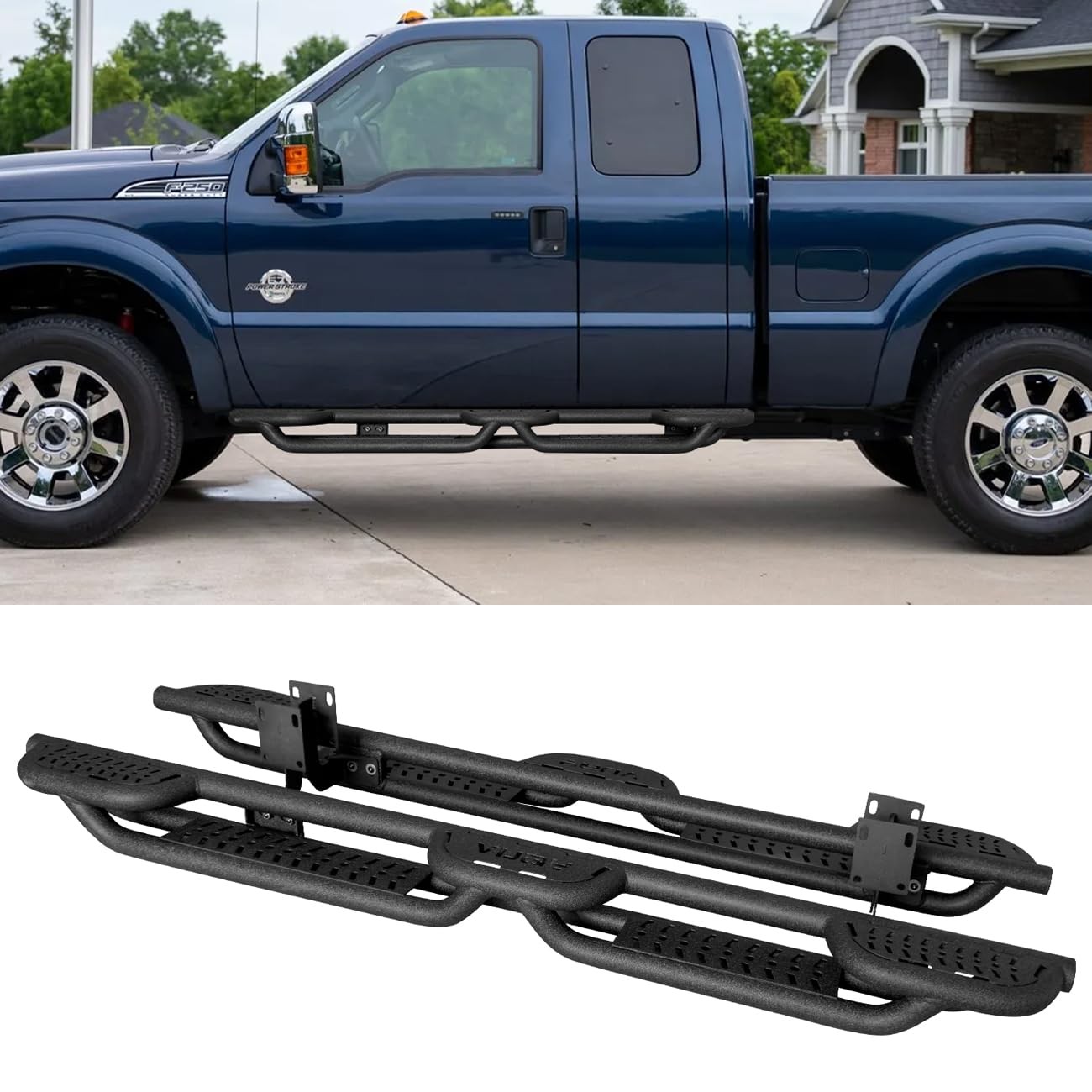 Fits 1999-2016 Ford F250 F350 Super Cab Side Step Running Boards