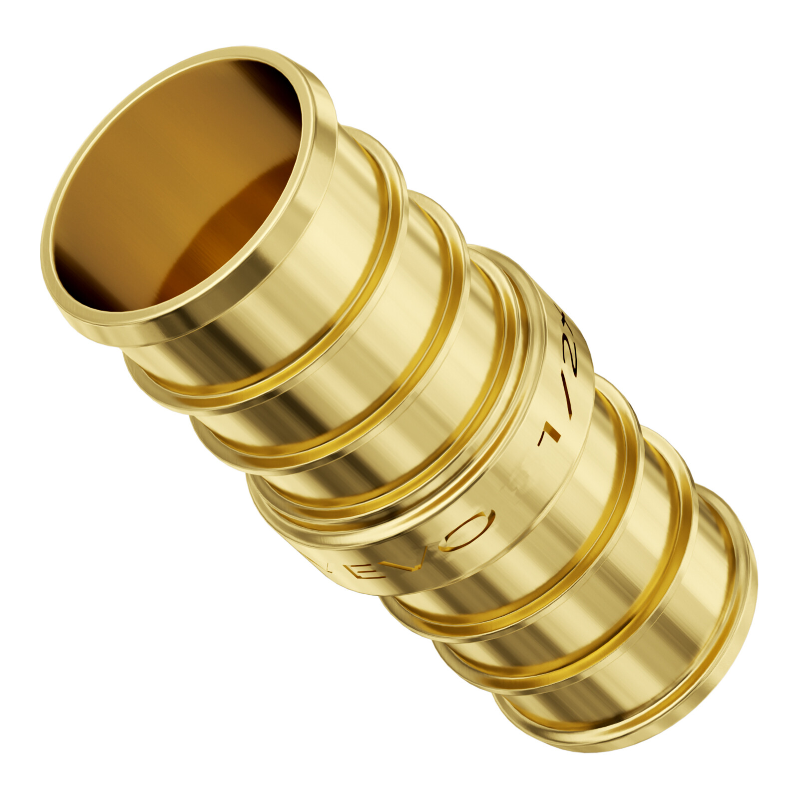Pipe Fittings 45PCS 1/2″ PEX Crimp Brass Fittings Straight, Elbows, Tee(15/Each)