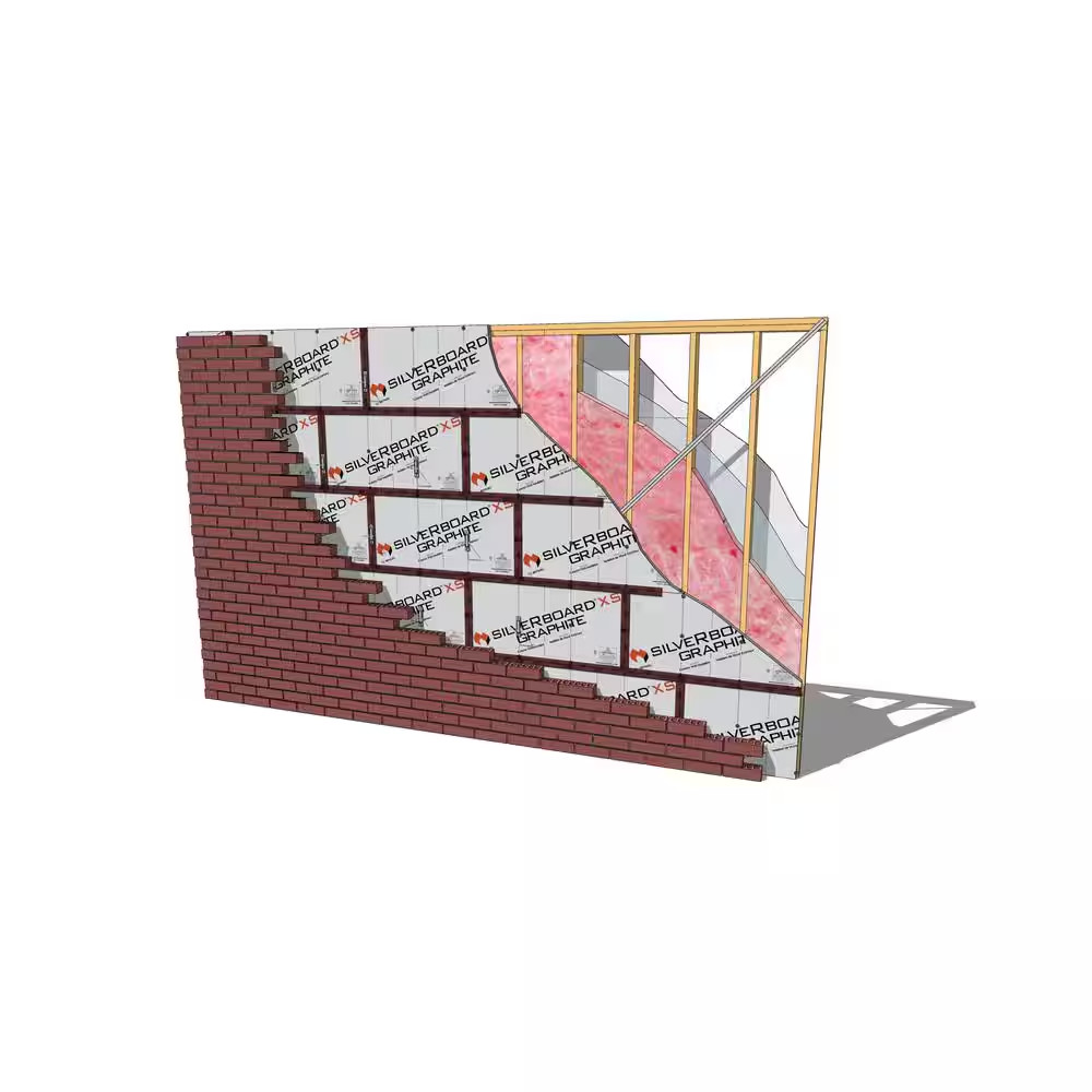 0.625 In. X 48 In. X 24 In. 72 Sq. Ft. R-3 Graphite Radiant Barrier Wall Insulat