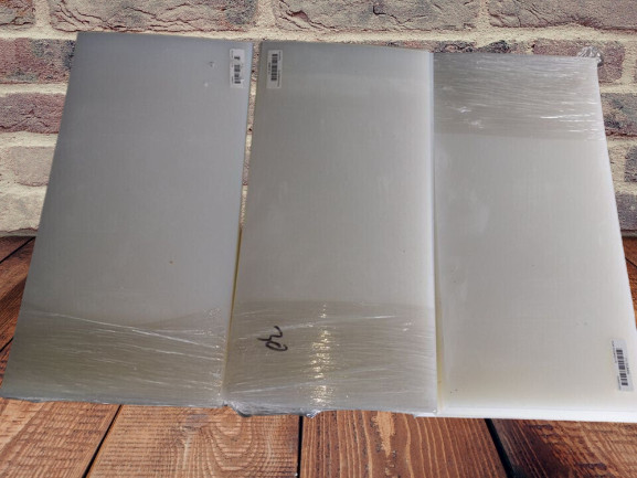 Plastic Sheet 0.9375 Plastic Thick 12″W x24″L Opaq 0.8 ft 22JM05 Lot of 10