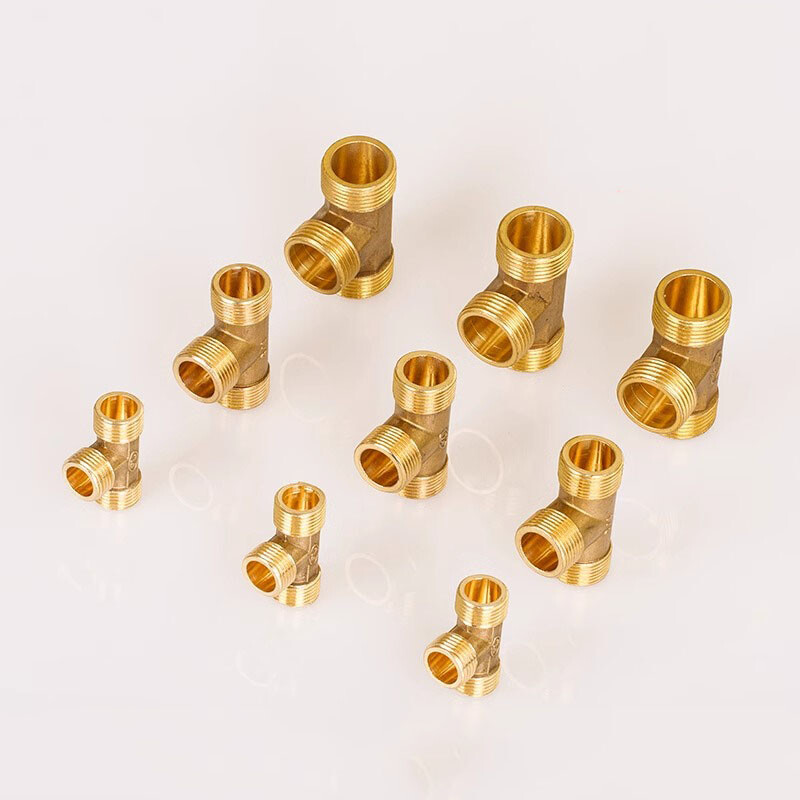 Brass T Piece 3 Way Tee Male Female Thread Fitting Pipe Connector 9/12/15~32mm