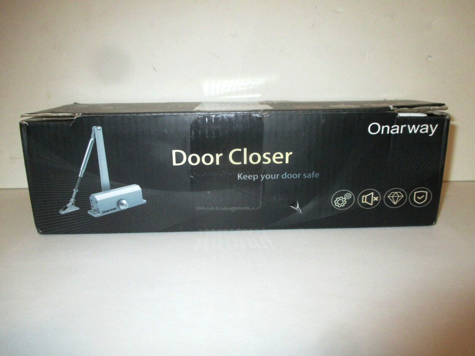 ONARWAY DOOR CLOSER MODEL 801 SERIES BLACK (99LB-132LBS) NEW OPEN BOX BLACK