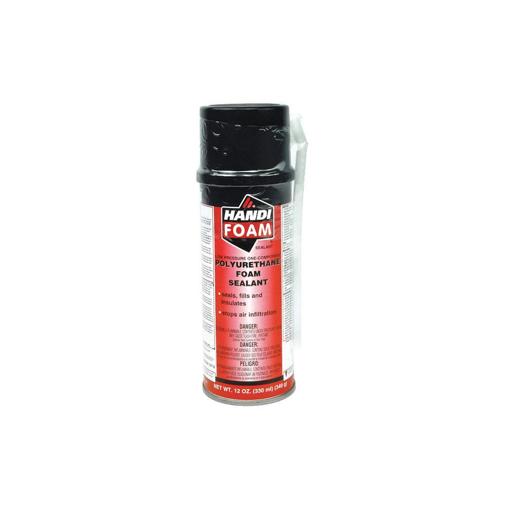 HANDI-FOAM P30002 Spray Foam Sealant,Cream,12 oz,PK12 15Z033