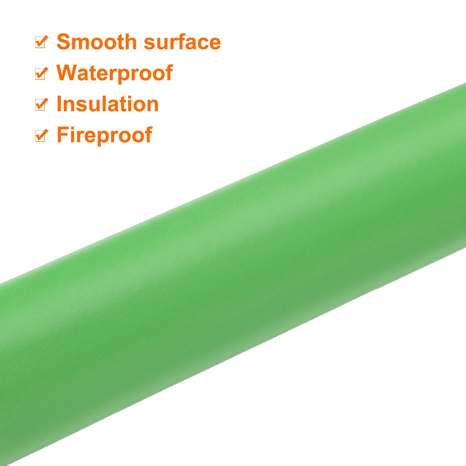 Pipe Insulation Foam Tube 11/16″ x 1-3/16″ 3ft Heat Insulated-18x30mm/Green
