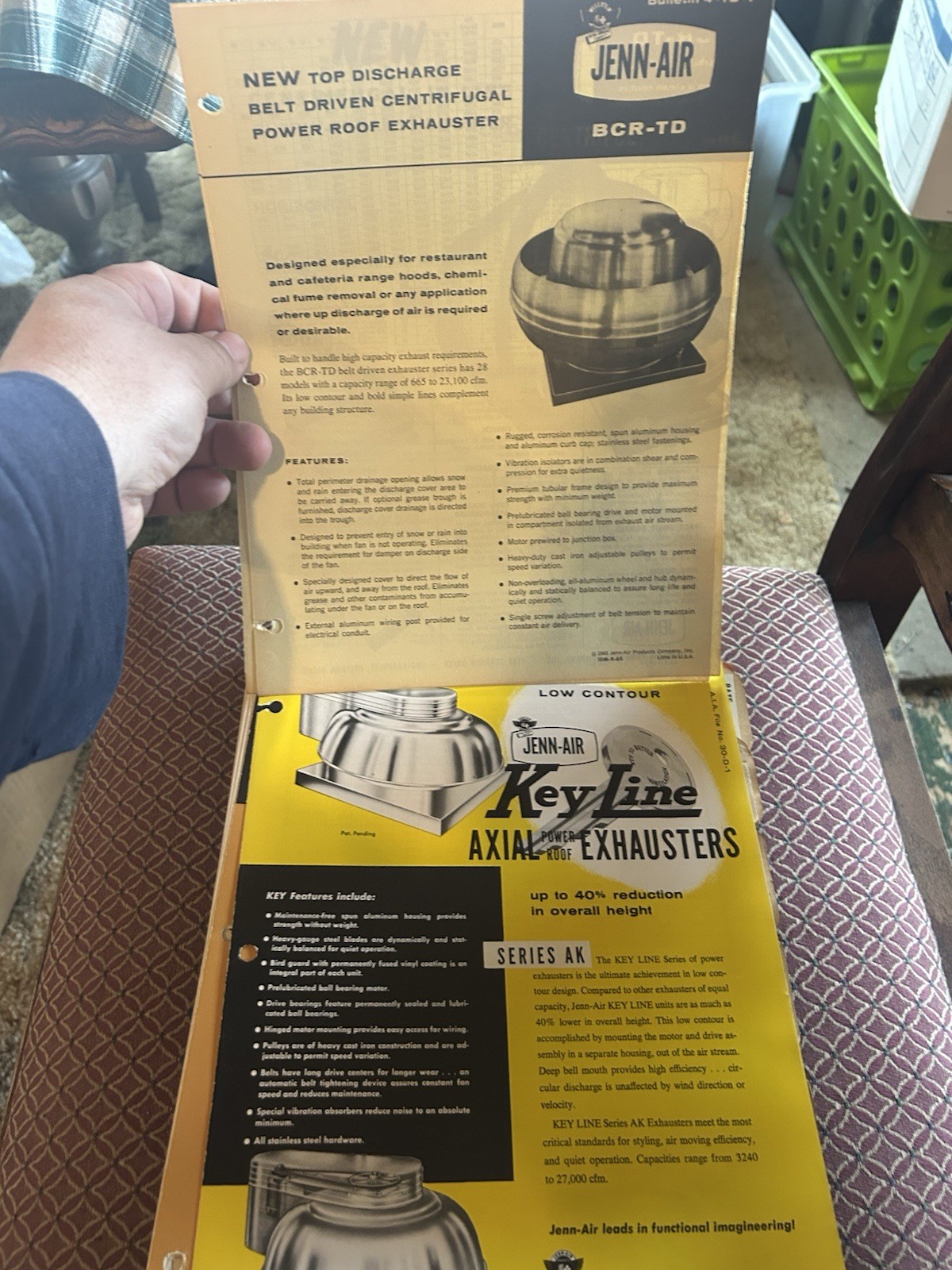 1960s Lot Of Jenn-Air; Coolair; Air Guide Advertising Louver Dampener Venting