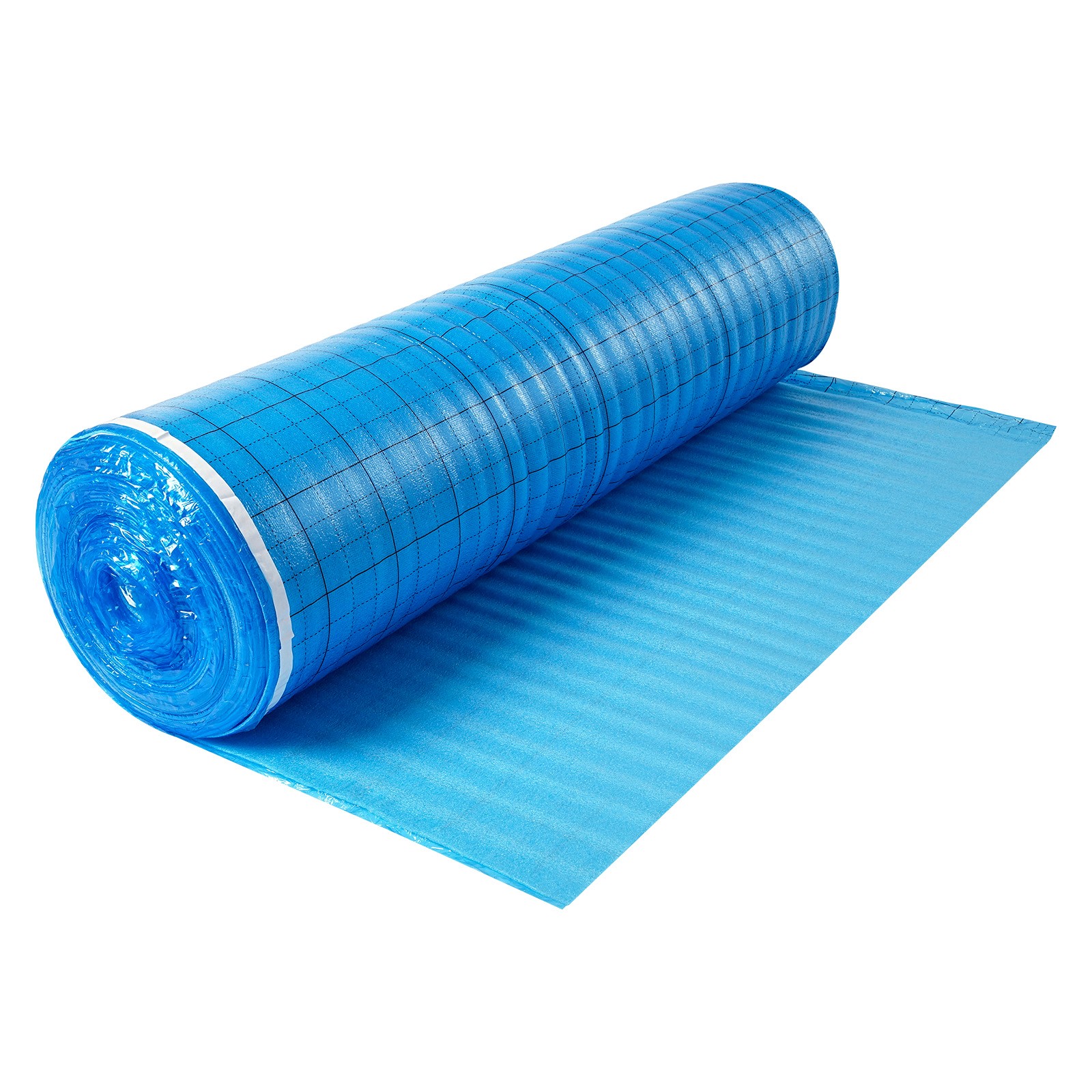 VEVOR Floor Underlayment 200 sq ft 3mm 3-in-1 Vapor Barrier for Laminate Blue
