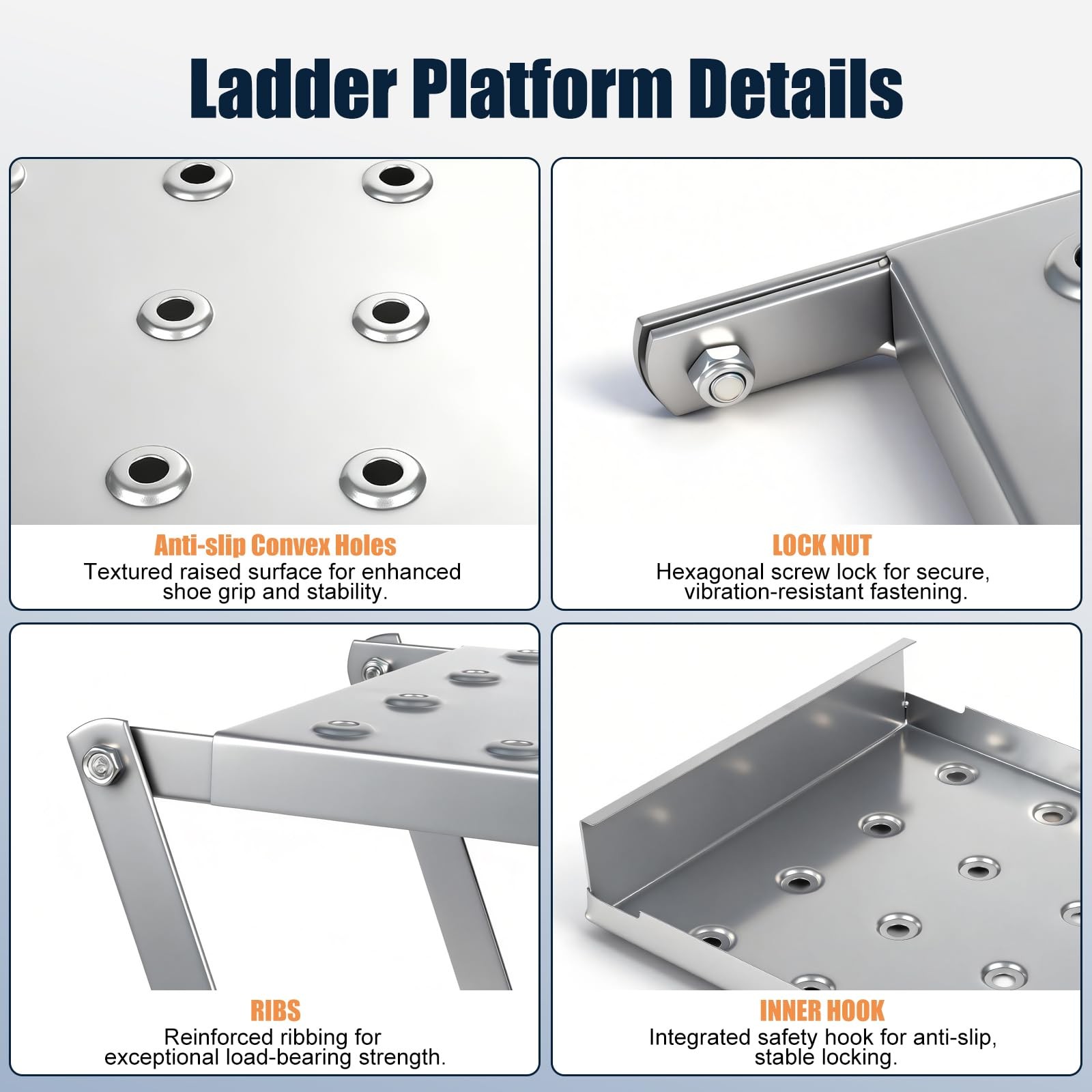 Innvist Ladder Platform For Standing Extension Ladder Work Platform Foldable