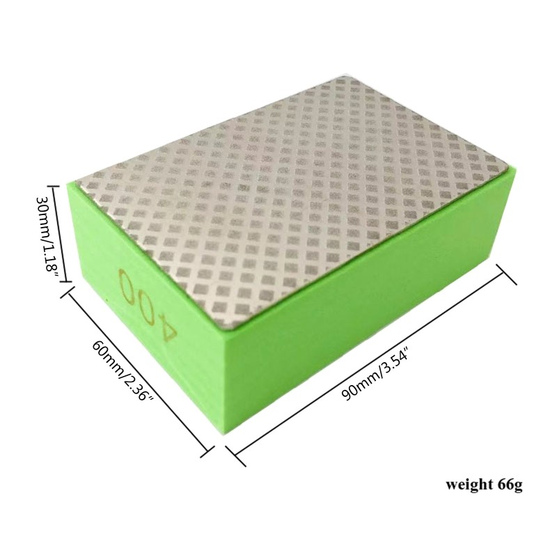 Diamond Hand Polishing Pad Abrasive Pads 90x55mm/3.54×2.17 for Tiles Grinding