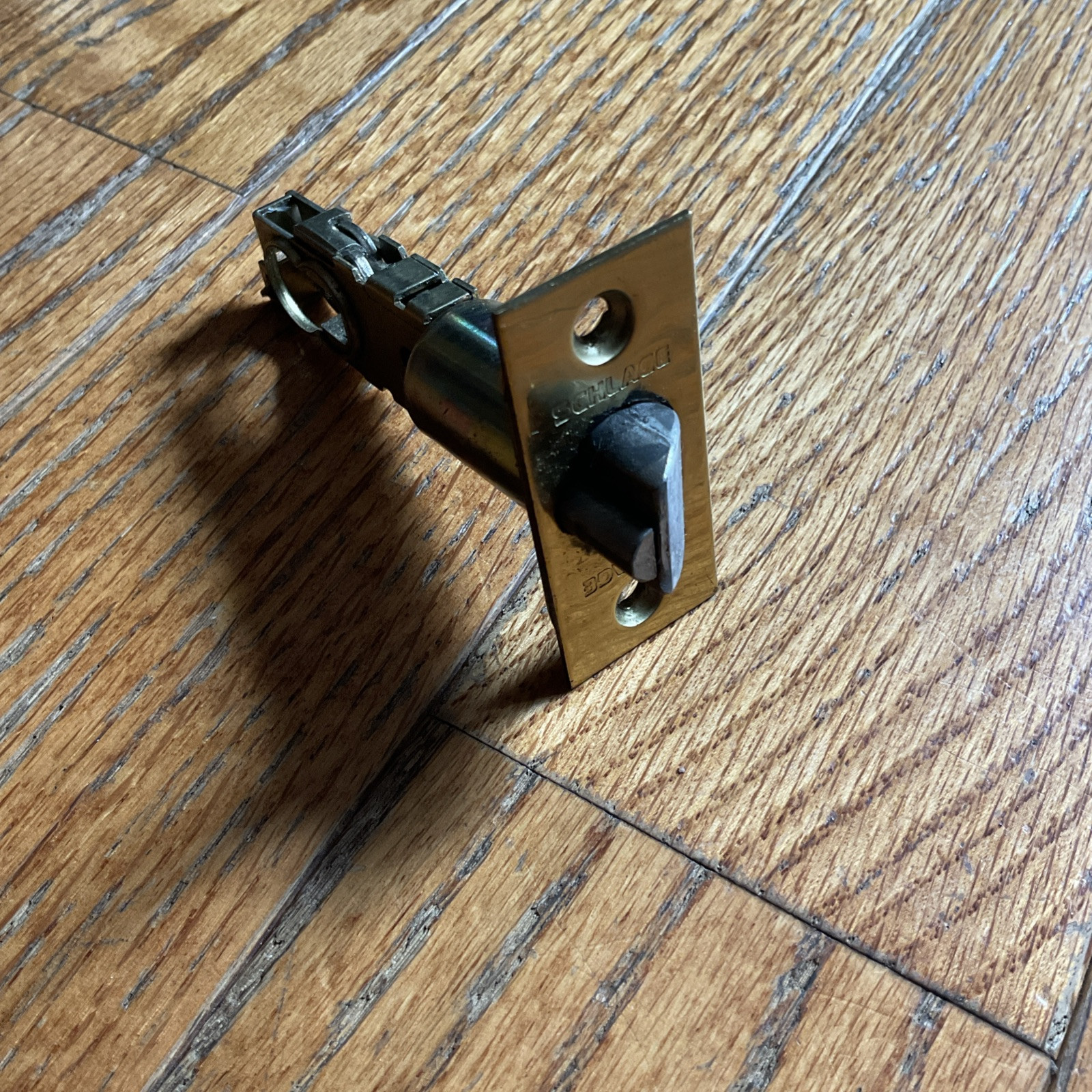 Schlage 16207605 Adjustable Backset Door Latch Brass Gold Fast Shipping