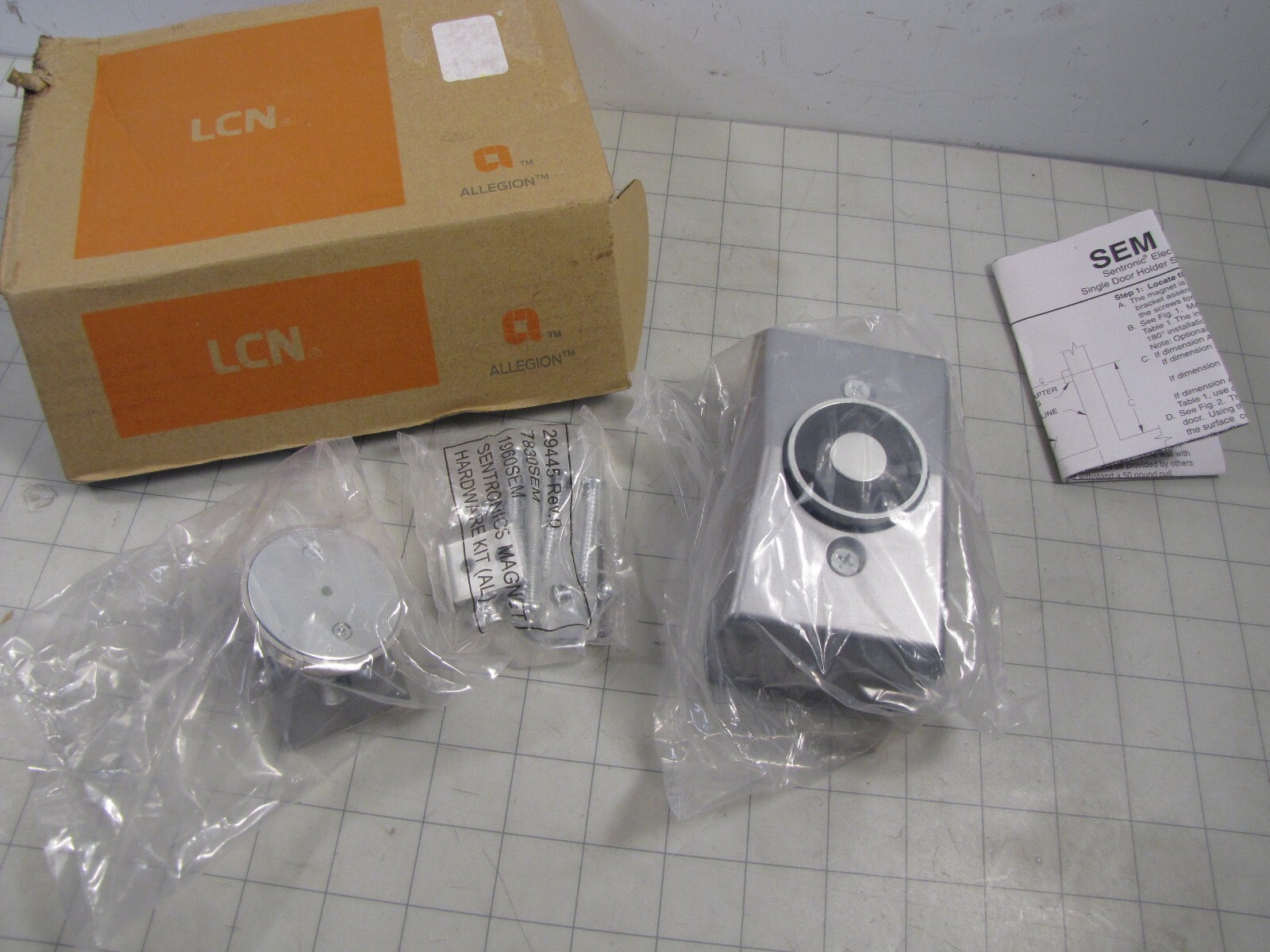 Allegion LCN 7830SEM Sentronics Electro Magnet Door Holder NEW