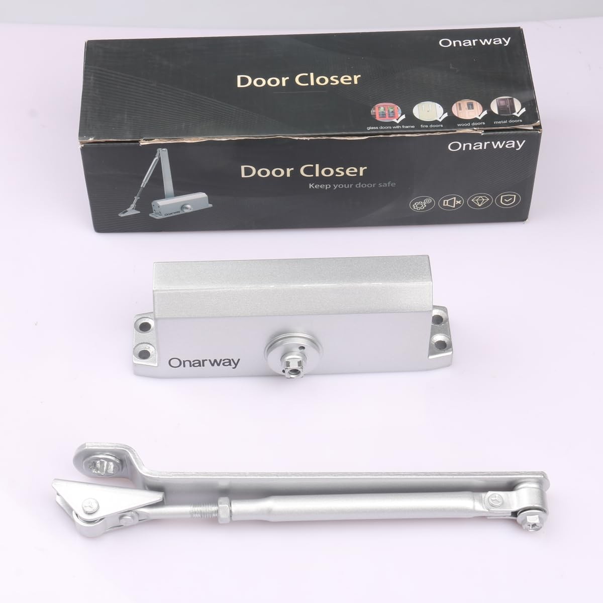 Automatic Door Closer for Home: Size 3 Spring Hydraulic Closure with Adjustab…