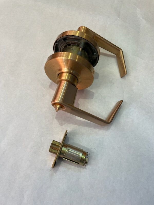 Schlage AL53 Commercial Lever Lockset, Office function, satin bronze 612 US10