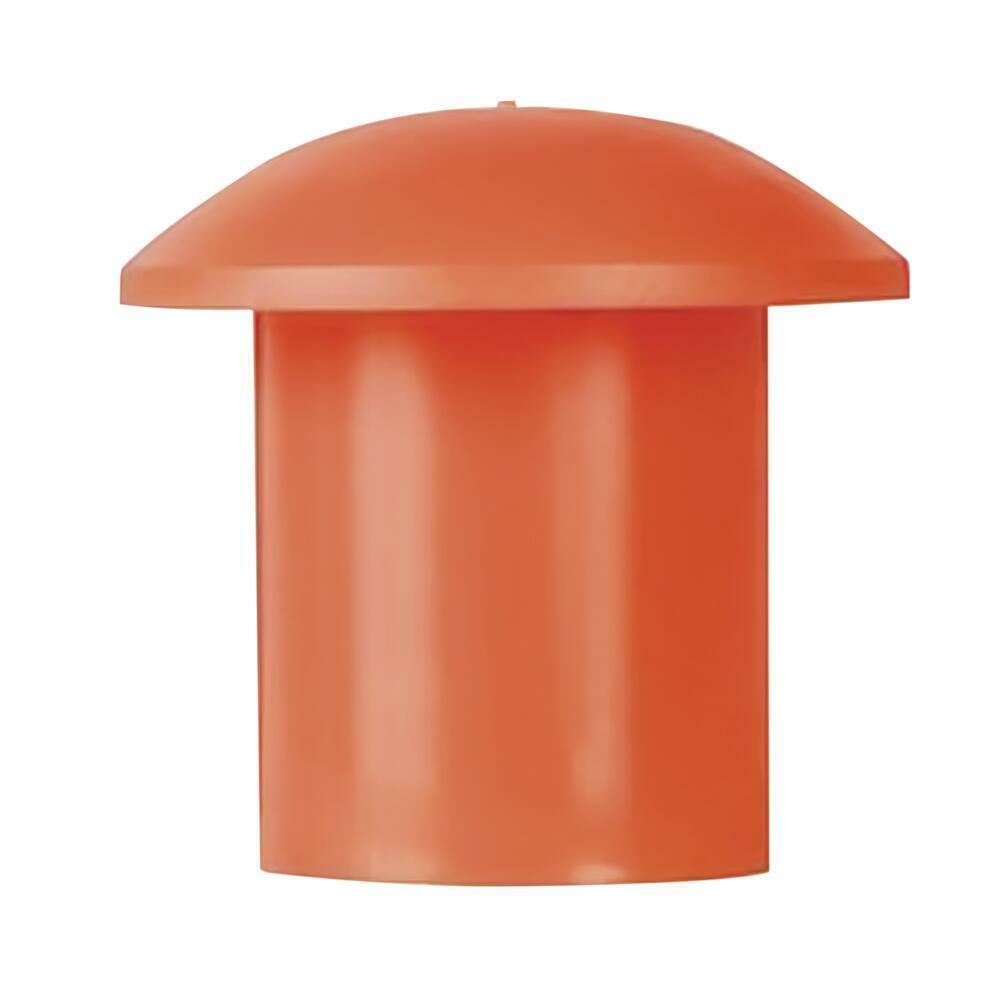 Bright Orange Rebar Safety Cap for #3 to #9 Rebar – 6 pack