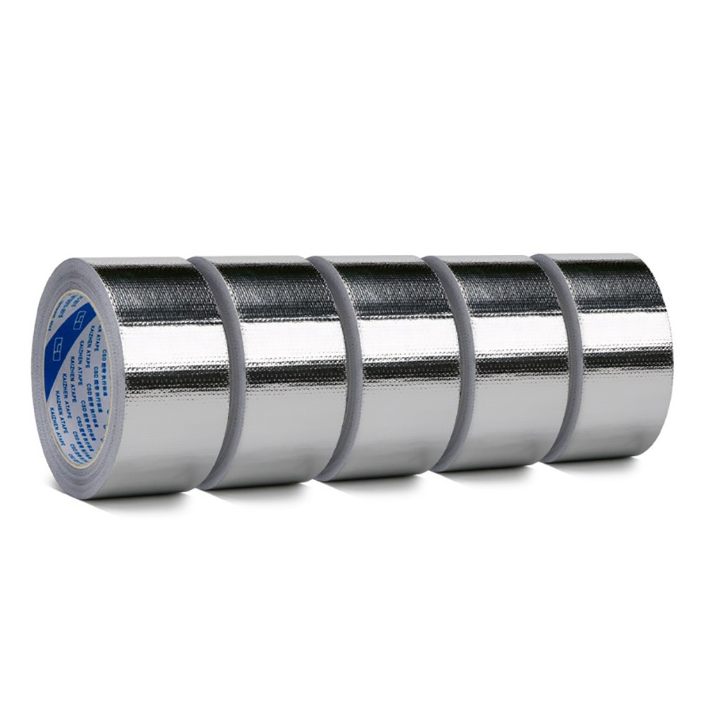 Aluminum Reinforced Heat Shield Resistant Wrap Exhaust Pipe Insulation Tape 50M
