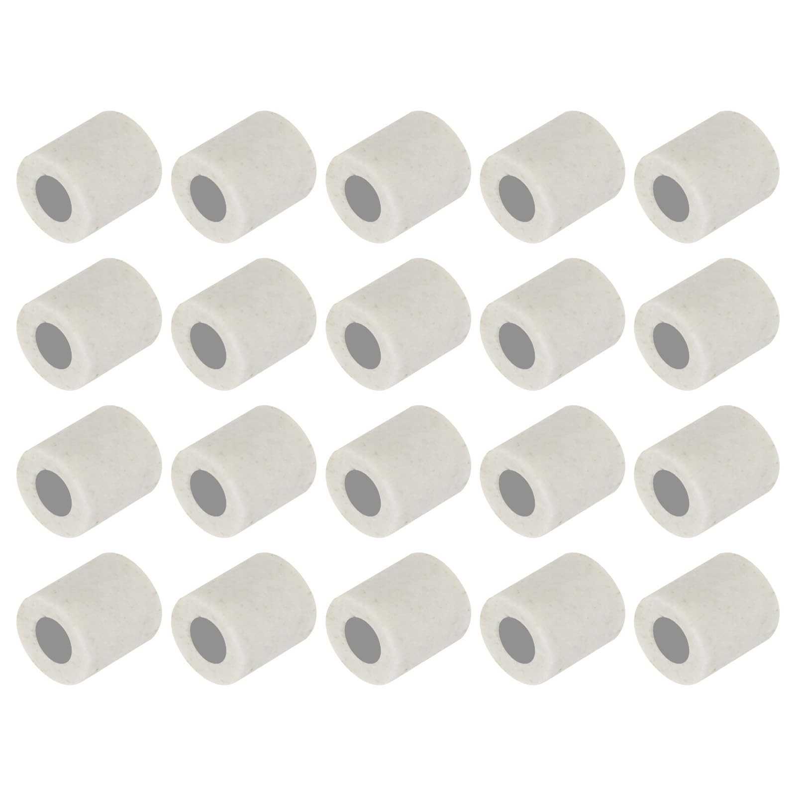 uxcell 20pcs 2mm Dia Ceramic Tube Insulated Electronic Wire Bundle 4mm x 5mm