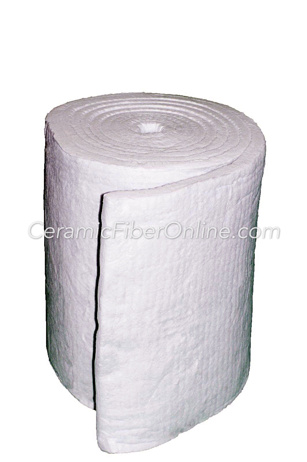 Ceramic Fiber Blanket – 6lbs/cu.ft, 2″ x 24″ x 150″ (25 sq.ft /Roll)