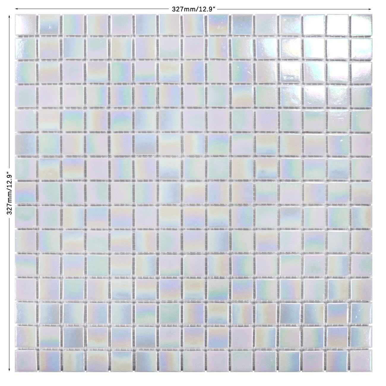 Smafusion 11.5Sqft Iridescent Tiles For Bathroom Floor And Wall Kitchen