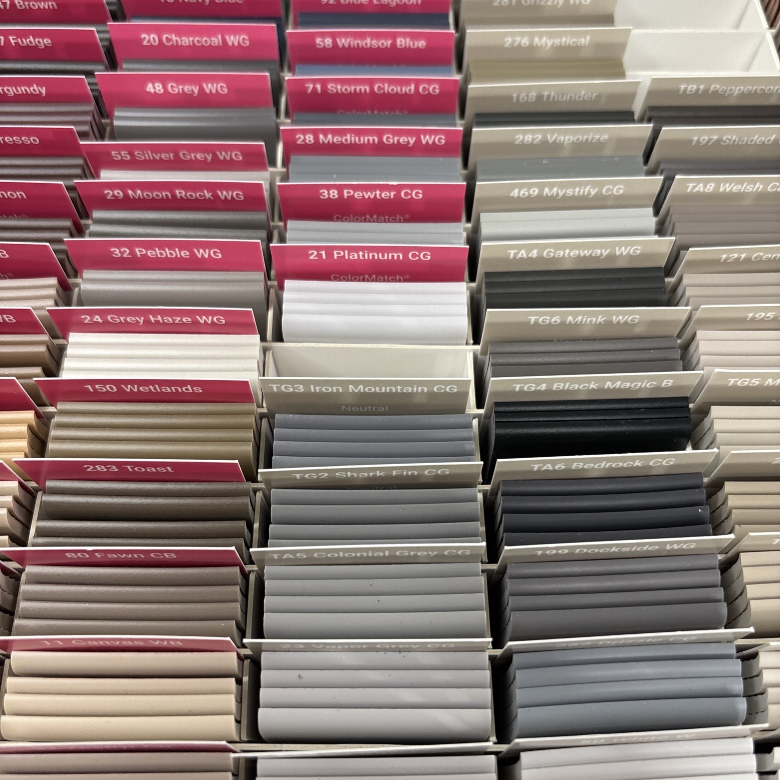 Tarkett ColorMatch Neutrals Rubber Wall Base Colormatch Sample Samples Set