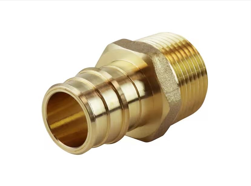 Apollo Brass 3/4 in. PEX-A Barb x 3/4 in. MNPT EPXMA3434 – Male Adapter
