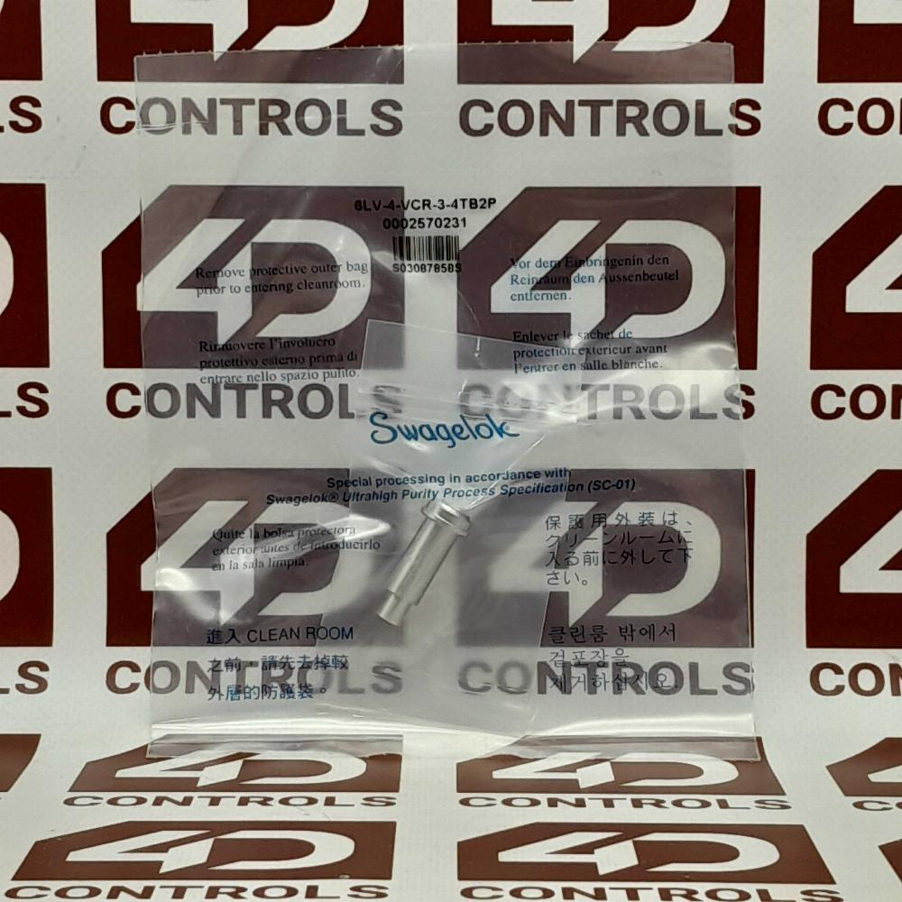 6LV-4-VCR-3-4TB2P | Swagelok | Tube | 1/4 In. & 0.25 In., Sealed