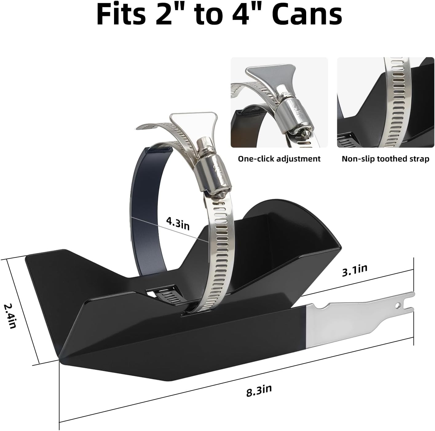 Spray Paint Can Shaker for Reciprocating Saw: Paint Shaker Fits 2″ to 4″ Cans Pa