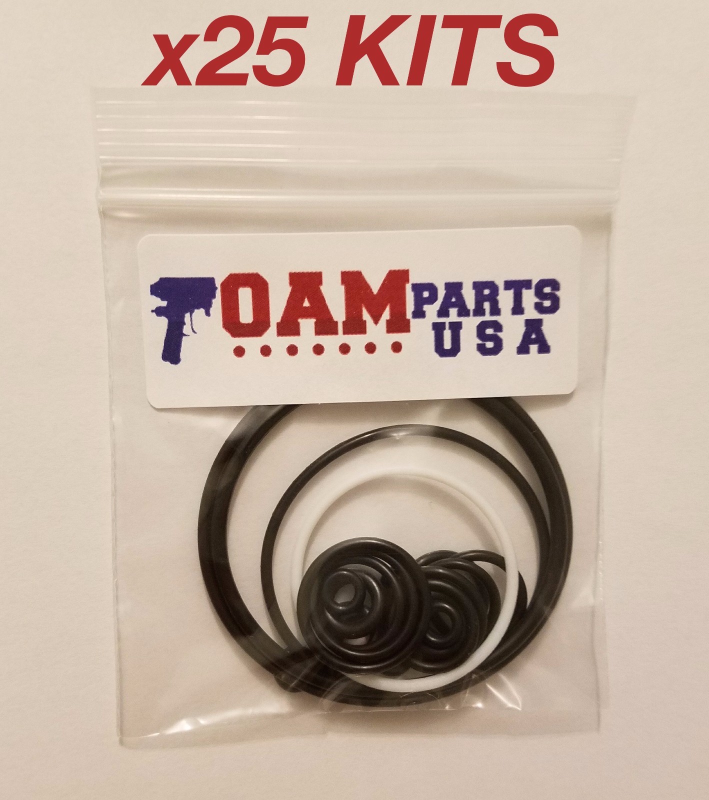 25 Kits 246355 Aftermarket Viton O-Ring Rebuild Kit for Graco Fusion AP orings