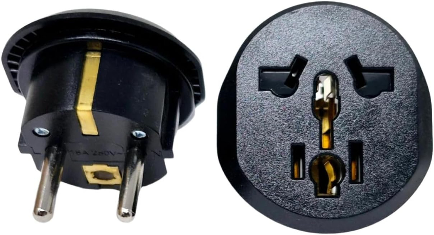 Usa/Asia/Australia to Europe, Germany, France, Russia Plug Adapter – 2 Pack – Ty