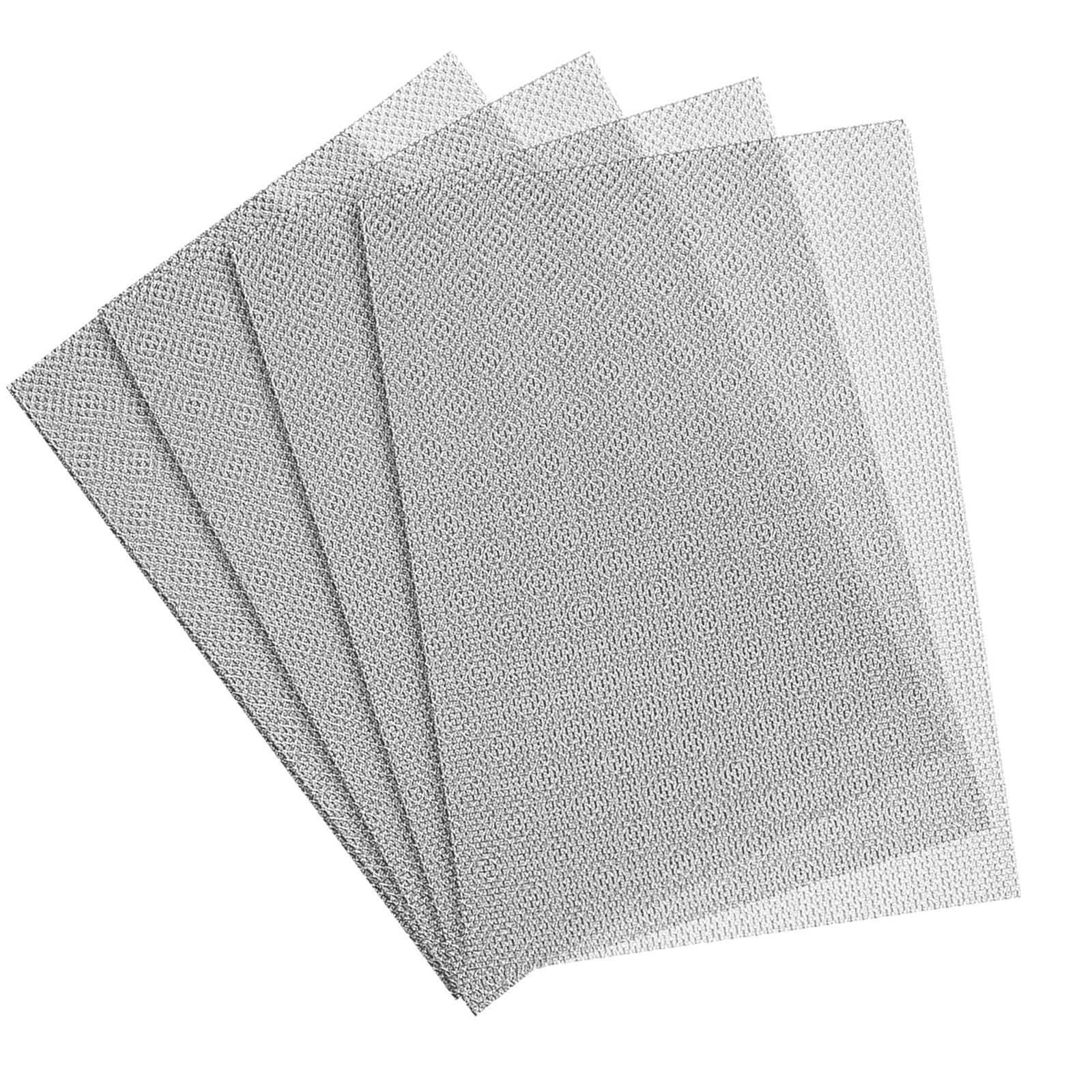 Stainless Steel Wire Mesh Screen 4Pcs Anti-Rusted Air Vent silver