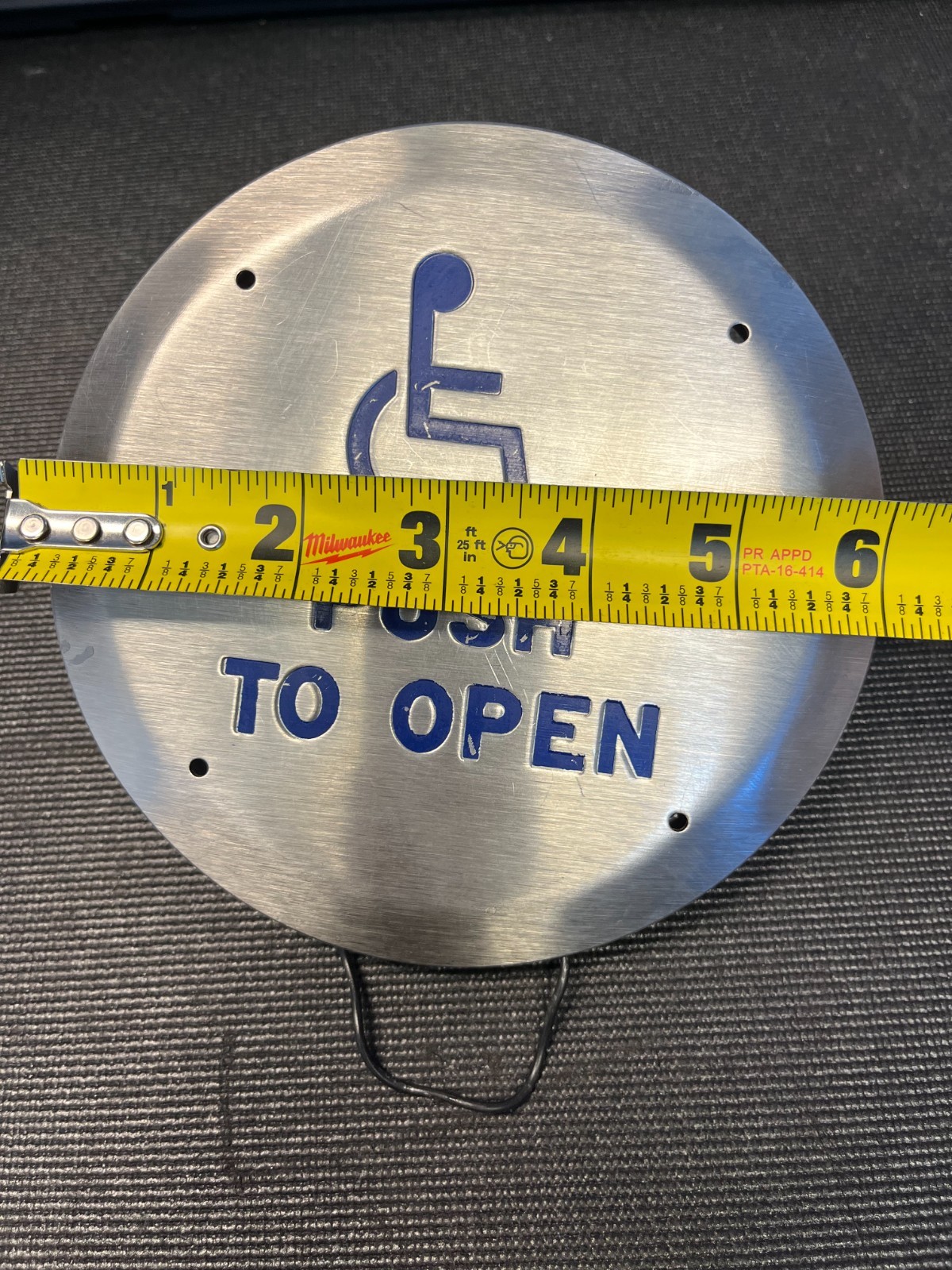 Round Handicapped Push To Open Button, Door Opener Switch NEW Free Ship USA