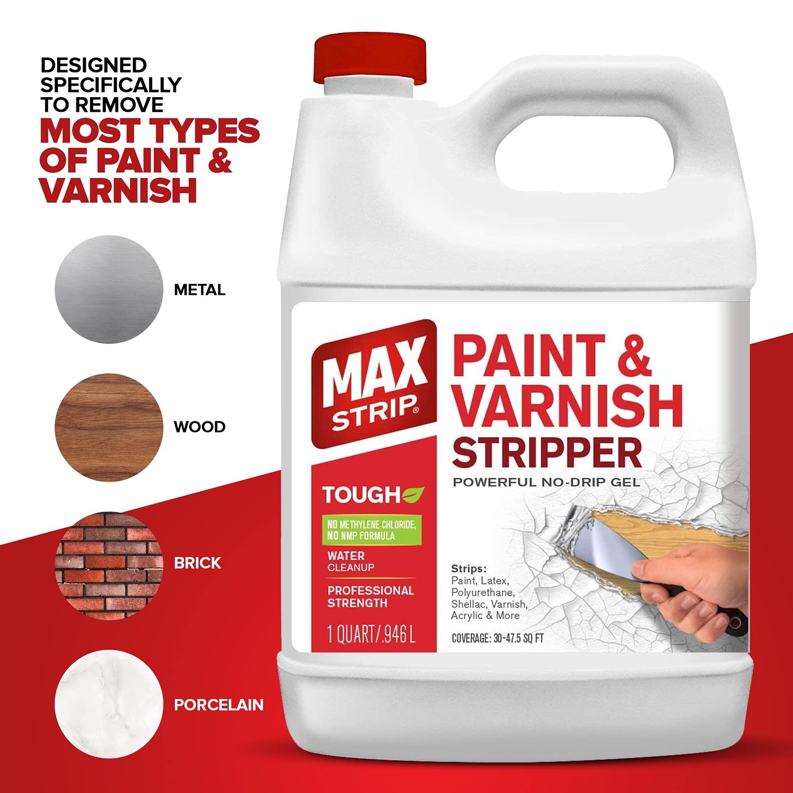 Max Strip Paint & Varnish Stripper 32oz – 32 Fl Oz (Pack of 1)
