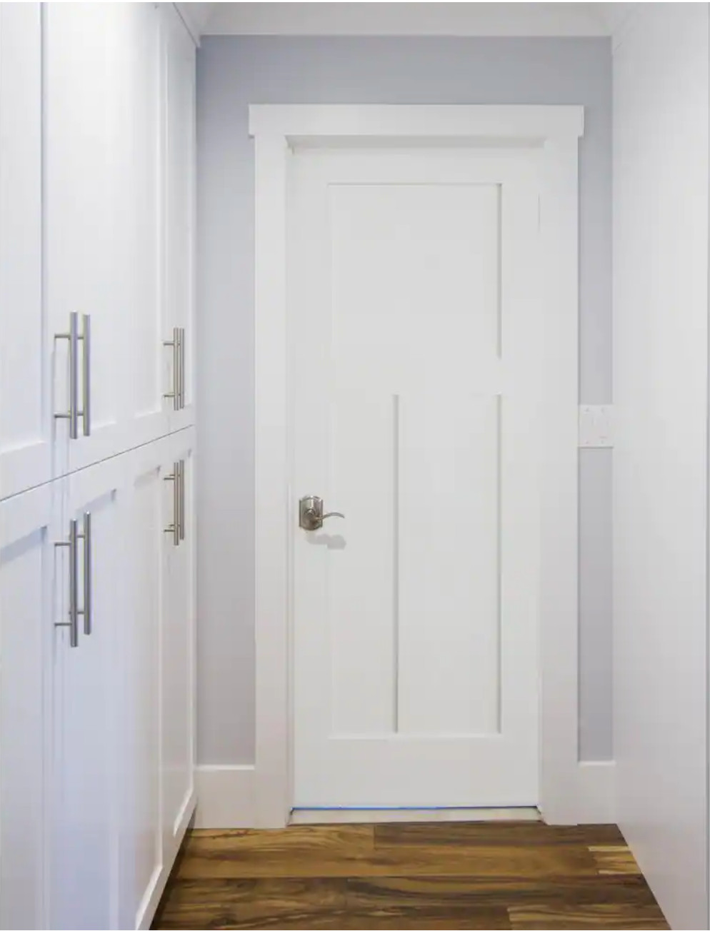 3 Panel Flat Primed Mission Shaker Stile & Rail Solid Core Door Slabs 7ft Height