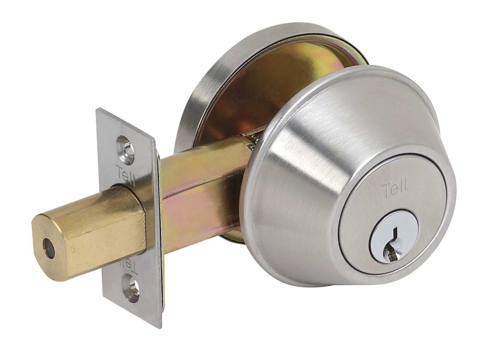 Tell Commercial DB2051 32D ADJ SCC CS 1-Cyl Deadbolt KD – Satin Stainless Steel