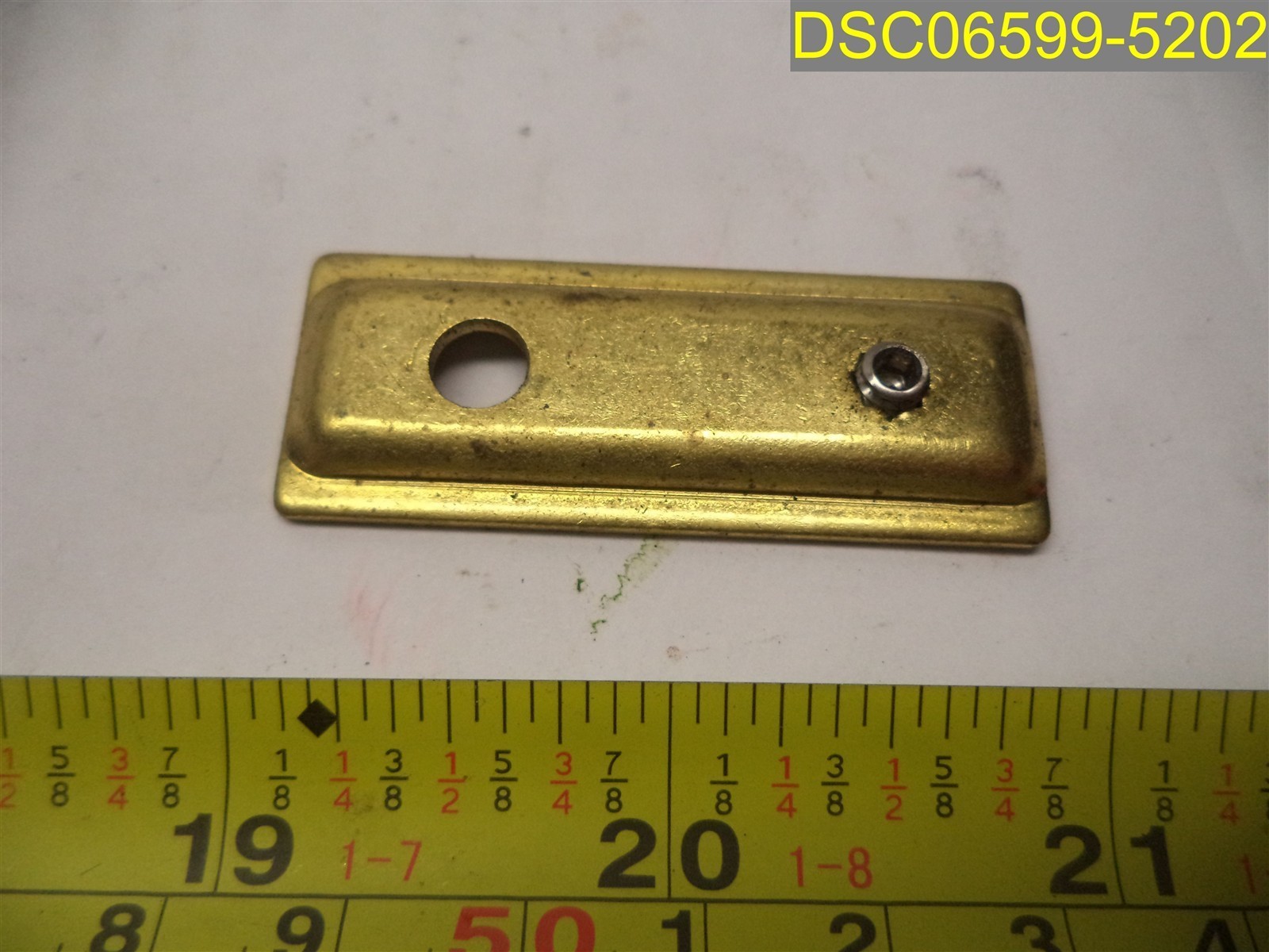 Qty = 117: Solid Brass Mount Plates with set Screw 2″ x 13/16″