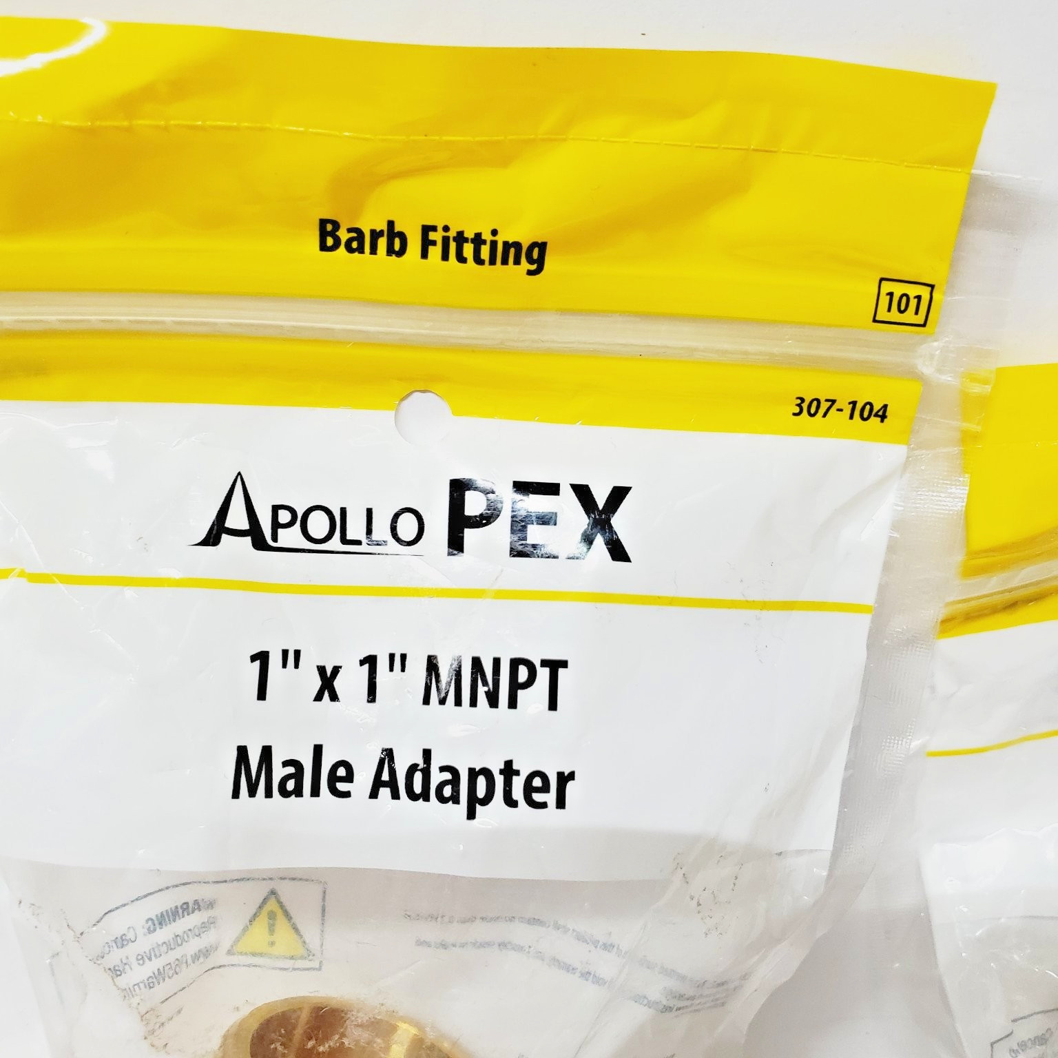 Apollo PEX Pipe Fittings Lot of 2 1″ Brass Barb Adapters 1FNPT&1 MNPT