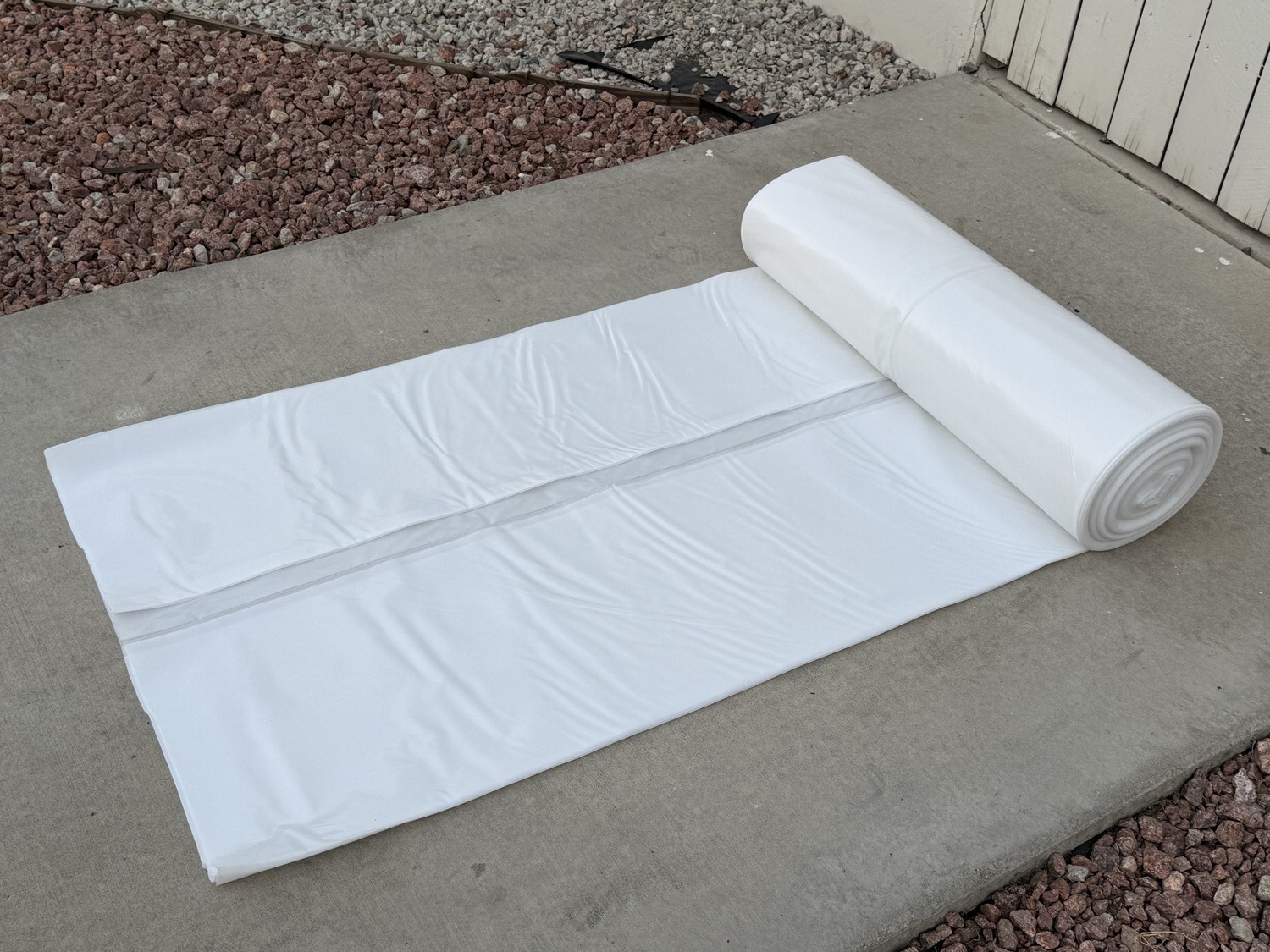 BULK 10 Mil Clear Plastic Sheeting Roll – Poly Visqueen | USA Made – Sandbaggy