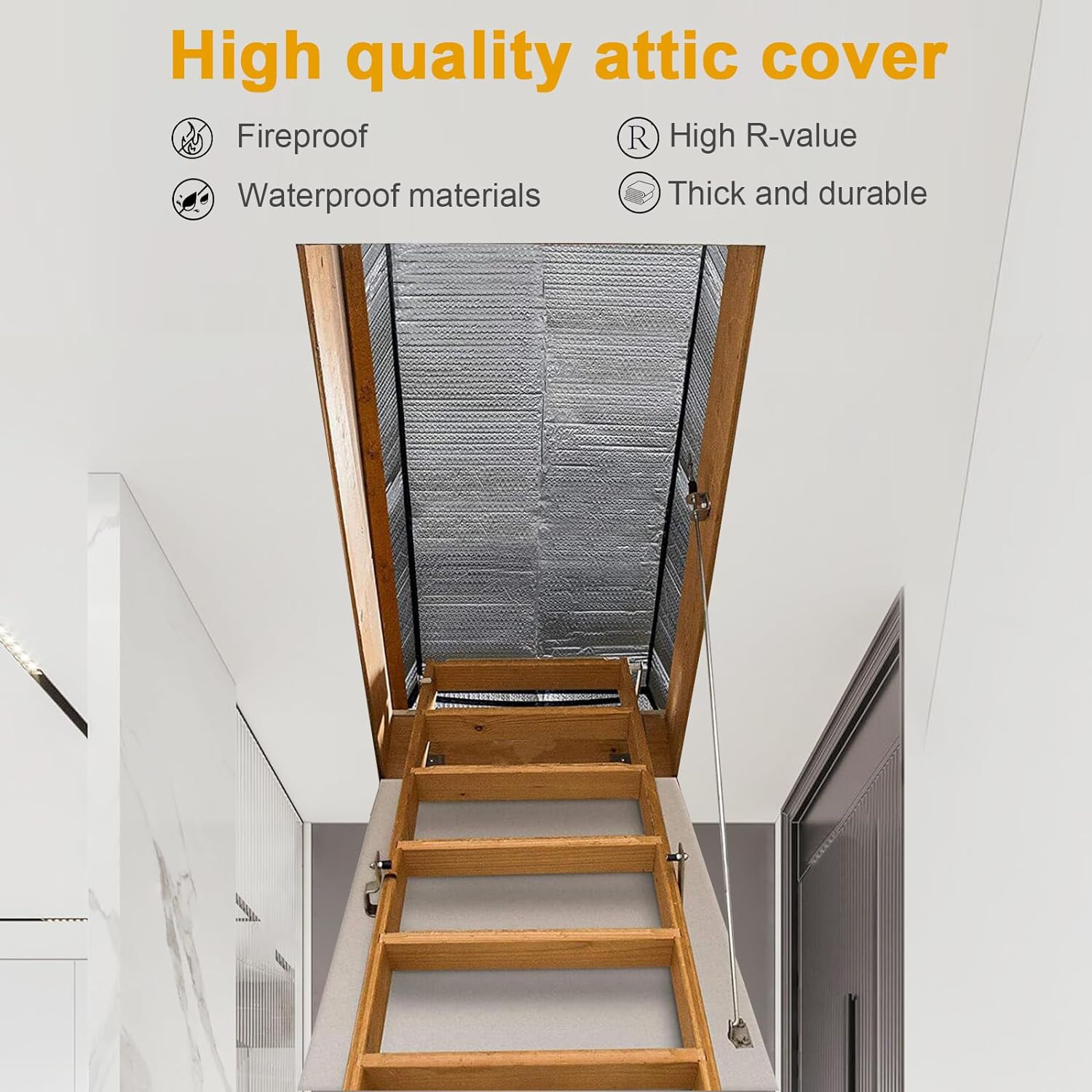 Attic Door Insulation Cover, Attic Tent 25 X 54 X 11 in | Energy-Saving Attic St