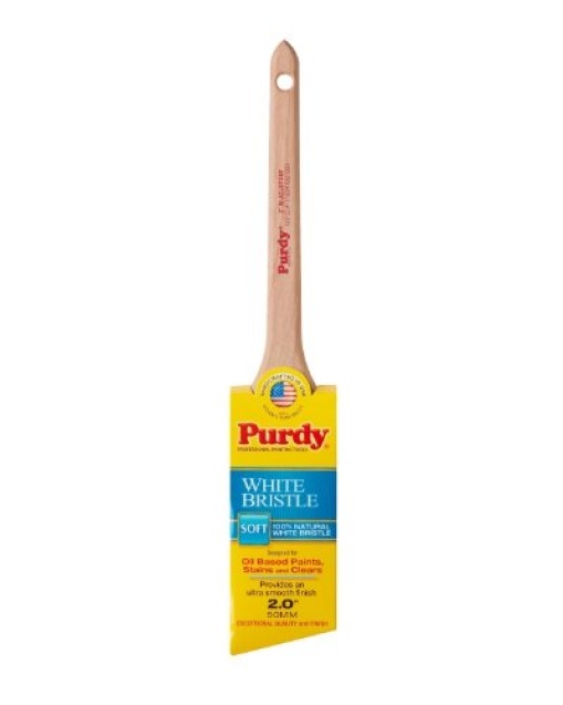 Purdy 144024420 White Bristle Series Adjutant Angle Sash Paint Brush, 2 inch