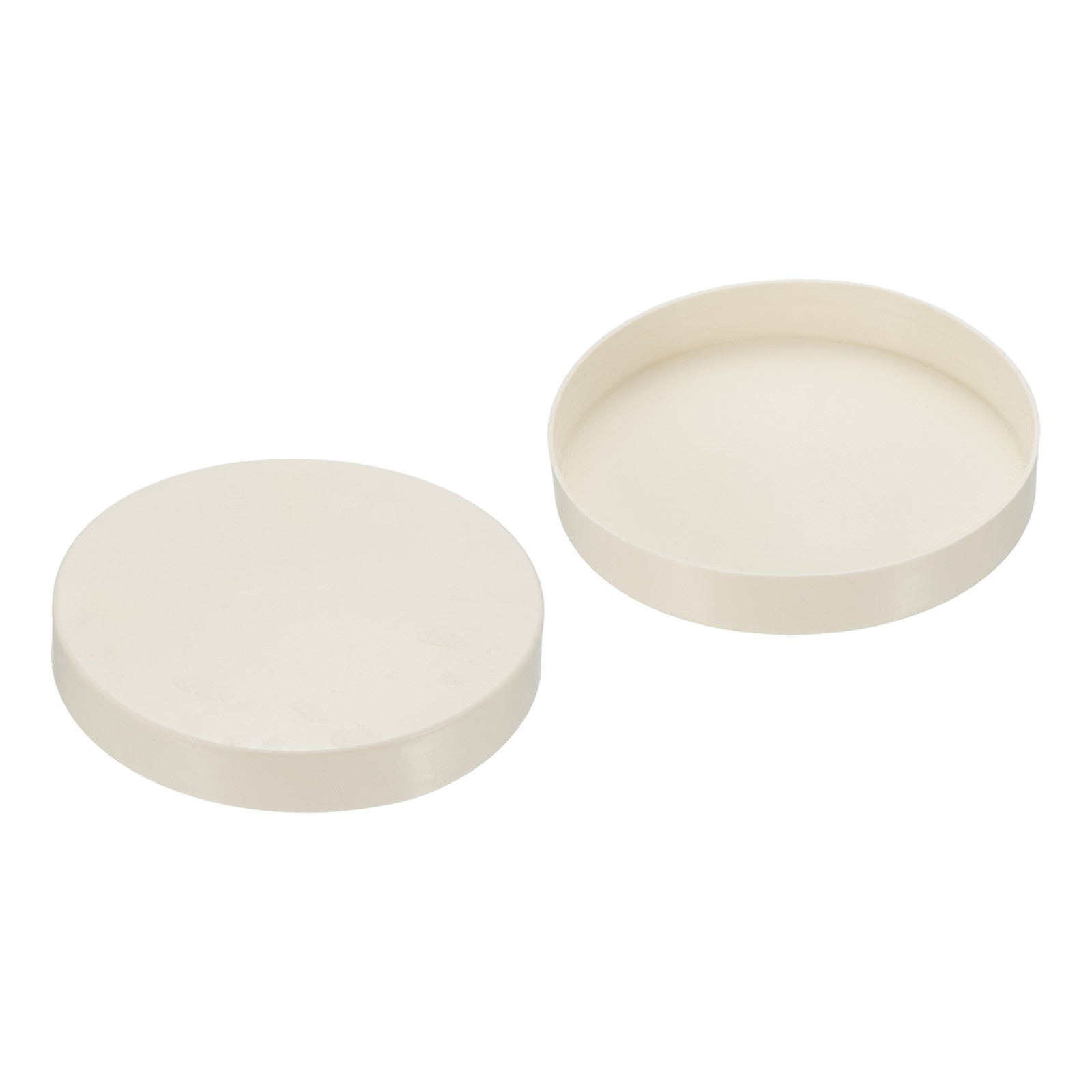 2 Pack 114mm ID Pipe End Caps Round Tubing Insert Pipe Cover White