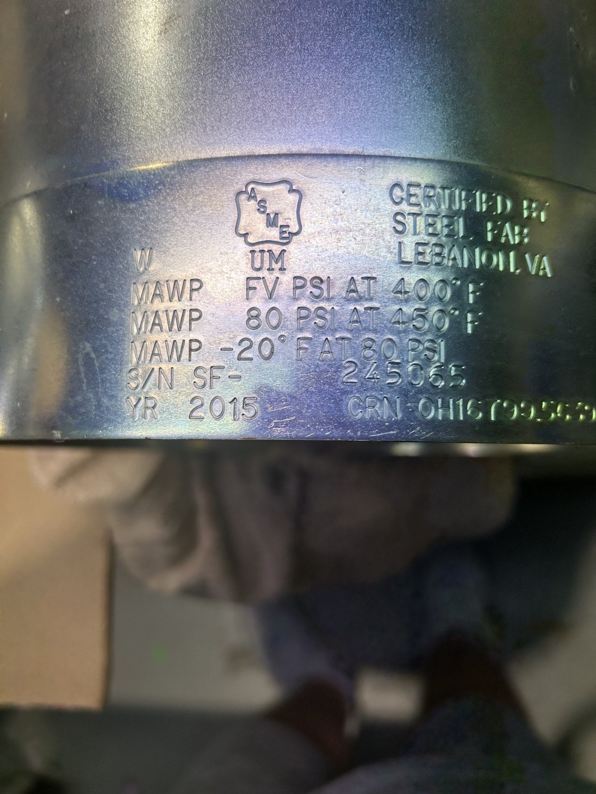 BINKS 83C-210 ZINC PL ATED PRESSSURE TANK 2.8 GALLONS NEW
