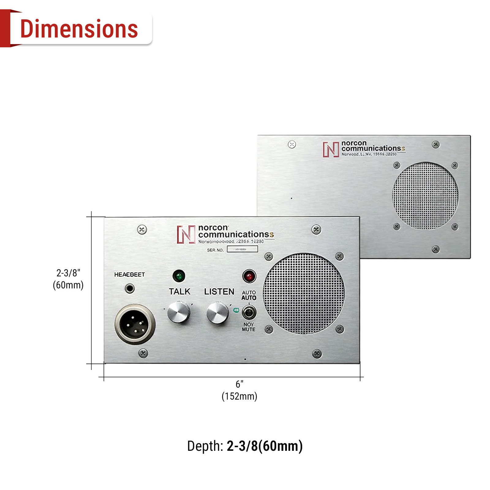 Contemporary Countertop Talk Thru Unit For Security And Isolation Booths Without