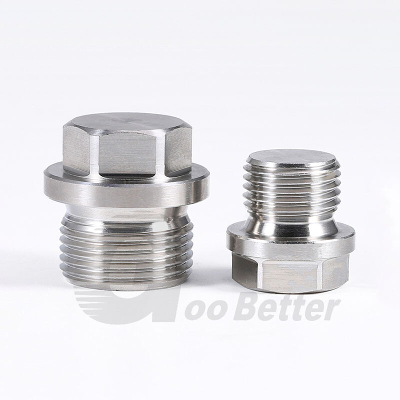 A2 Stainless Steel Male Plug Pipe Fittings Blanking Hex / Flange / Square Head