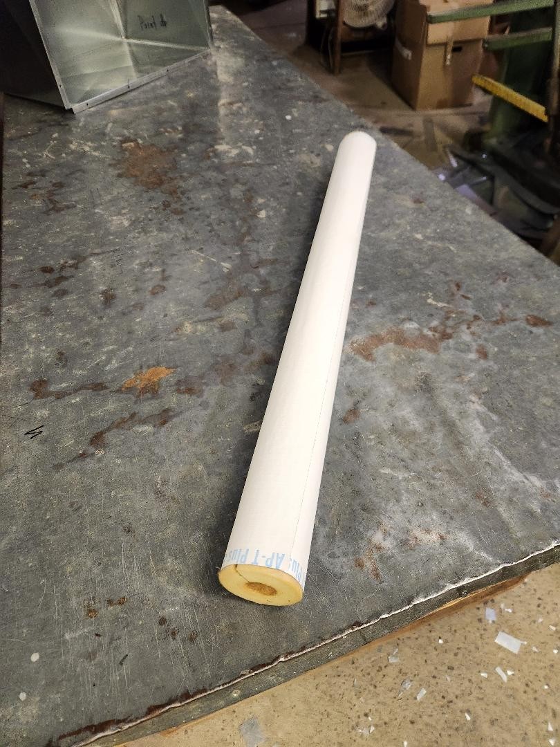Johns Manville 690445 Pipe Insulation, 1-1/8″ Od, 3 Ft. L, Fiberglass, 1 In Wall