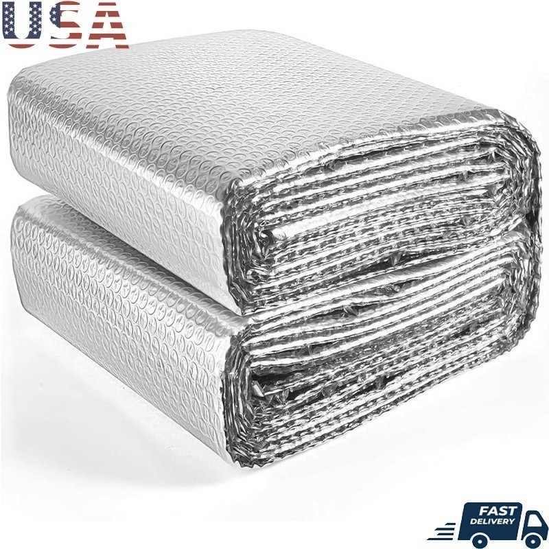 Reflective Foil Insulation 15FT Heat Protection Garage Window Thermal Cover New