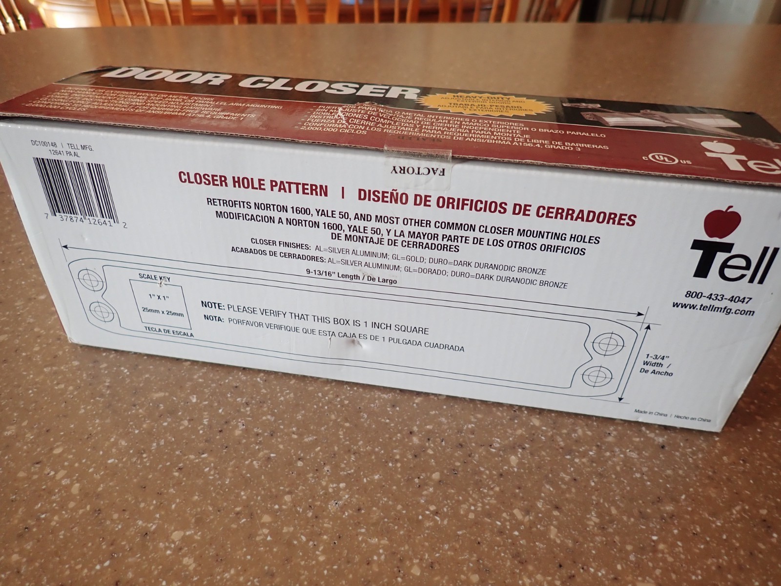 Tell Commercial Door Closer Series 600 Size 1-4 – SEALED
