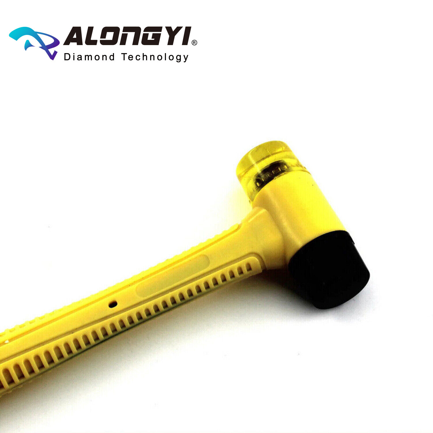 Rubber Hammer 221mm Plastic Handle Rubber Hammer for Repair Household Hand Tools