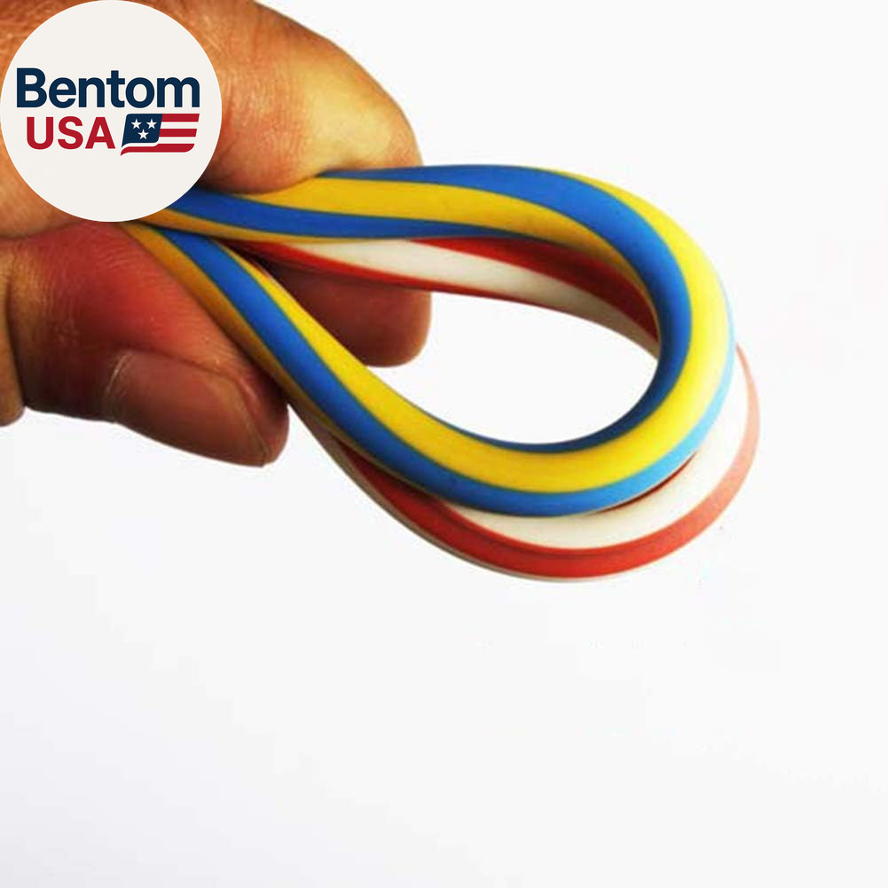 35 PCS Colorful Flexible Soft Bendable Pencil with Eraser, Magic Striped Pencil