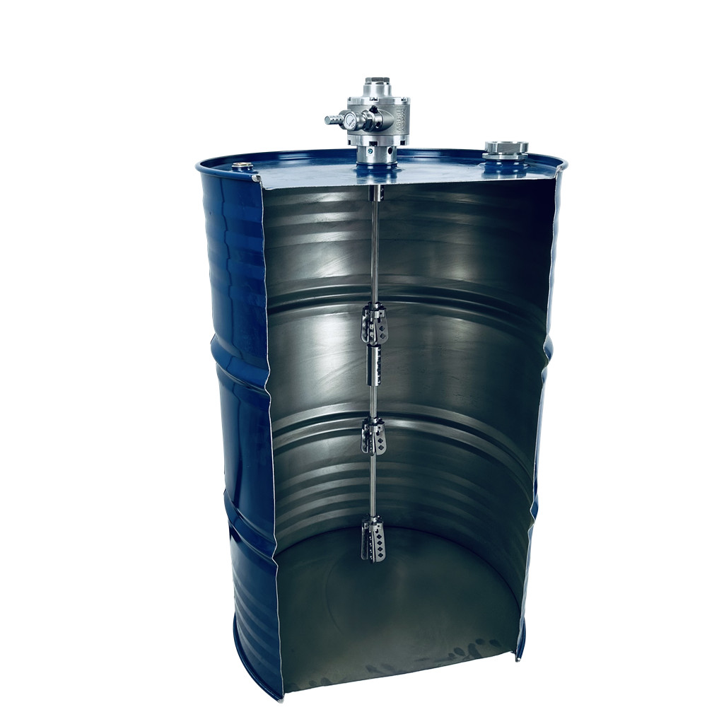 ABURE M1 55 Gallon Drum Mixer, Air Driven / Powered Expanding Blade Agitator